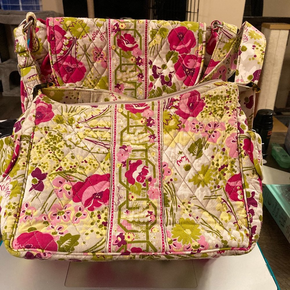 Vera Bradley TWO Purse Set Floral NWOT Pink Green White Shoulder Bag